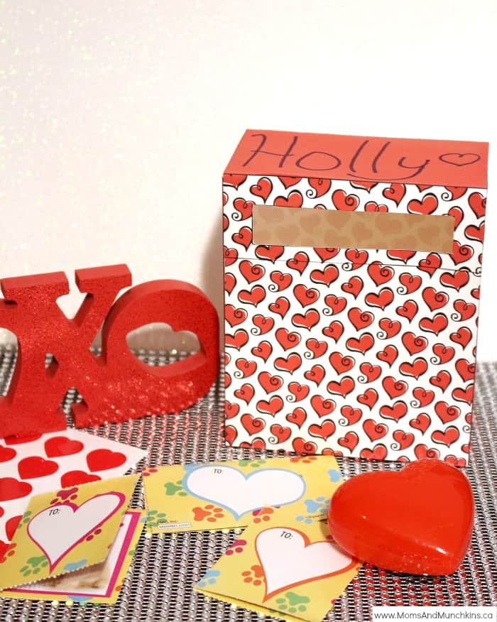 mailbox craft for Valentine's day for kids