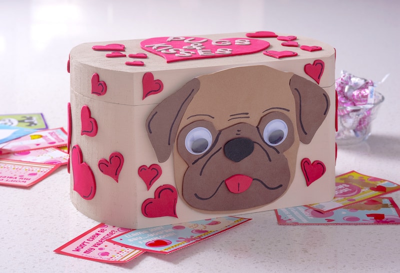 puppy mailbox craft for Valentine's day