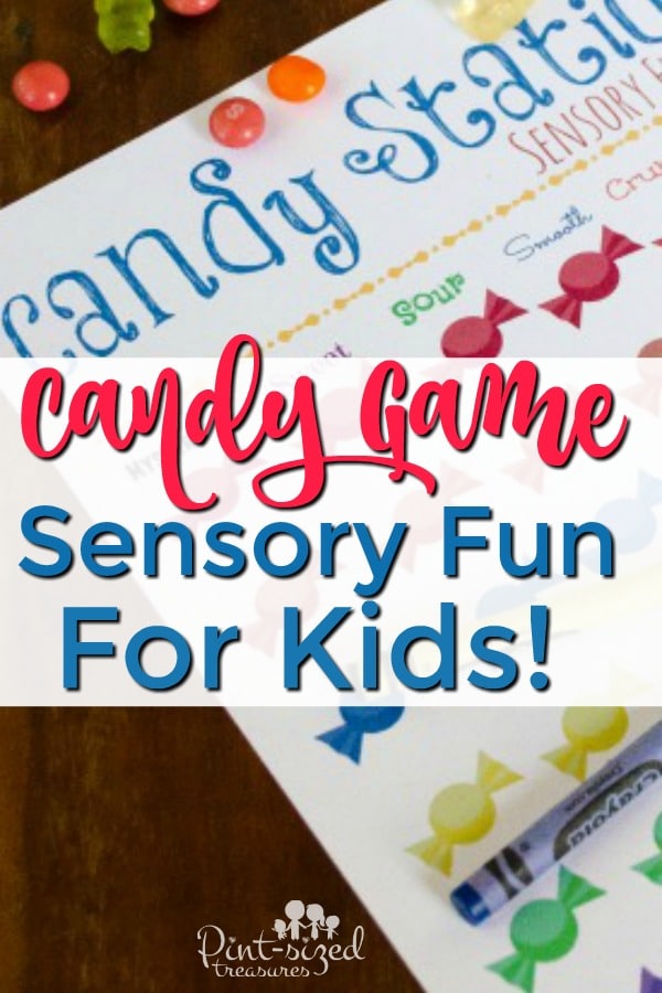 candy sensory game during kindergarten