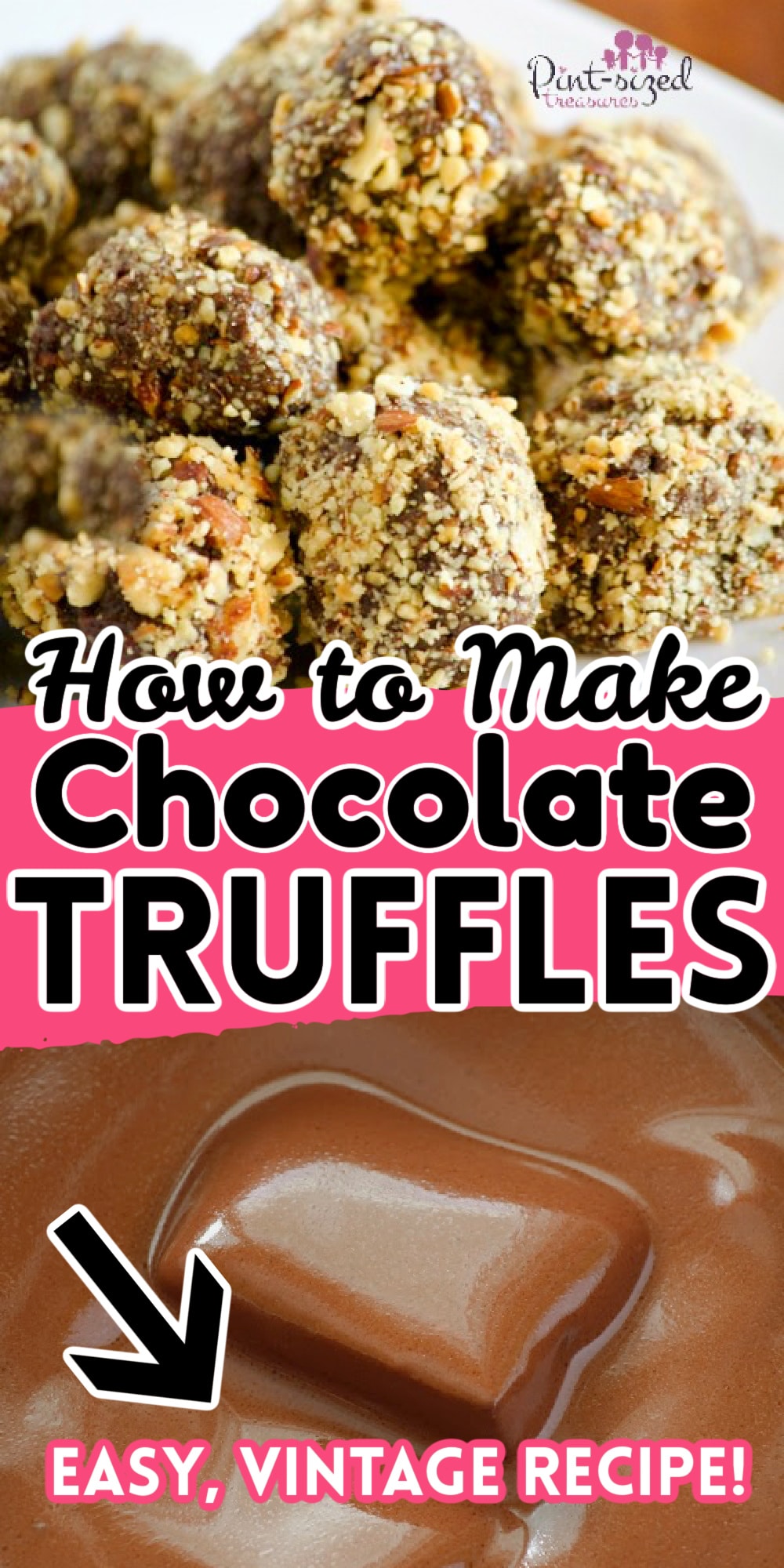 making chocolate truffles