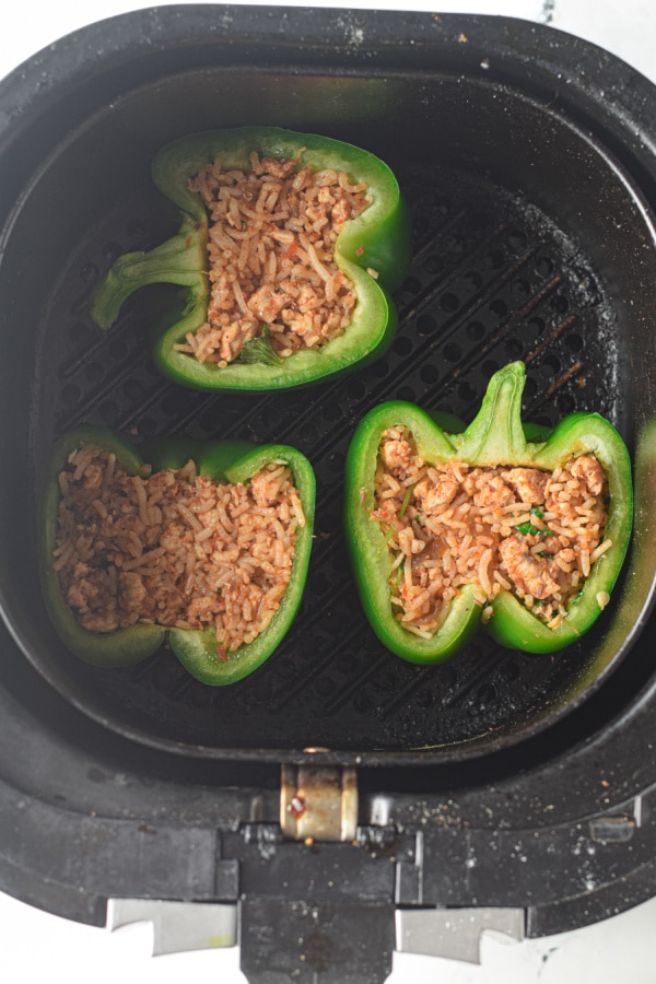 cooking stuffed peppers in air fryer