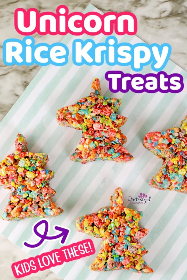 unicorn rice krispie treats