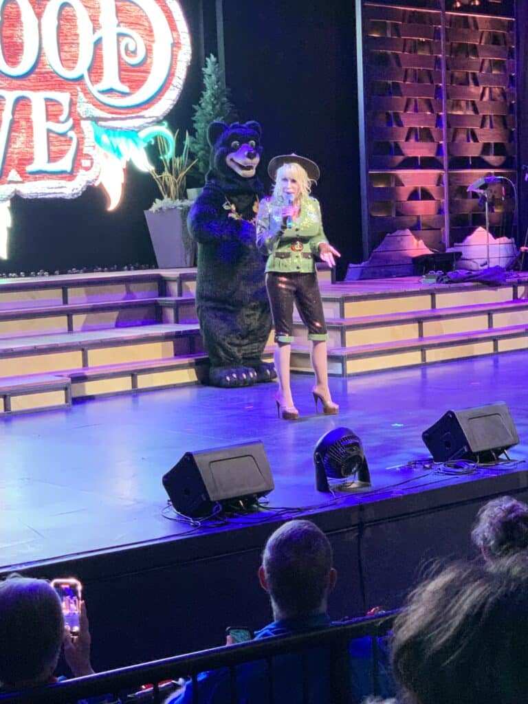 Dolly Parton speaking at Dollywood about Big Bear Mountain