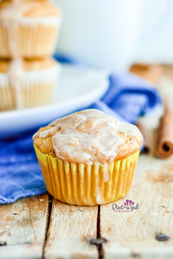 one bowl apple muffins