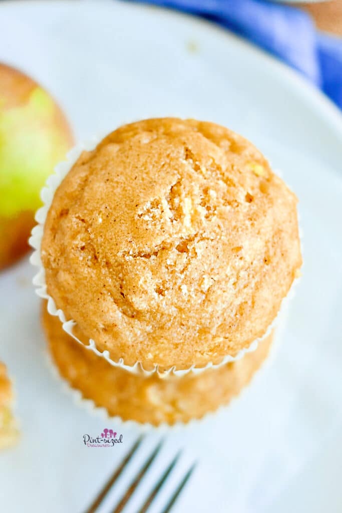 apple muffins stacked