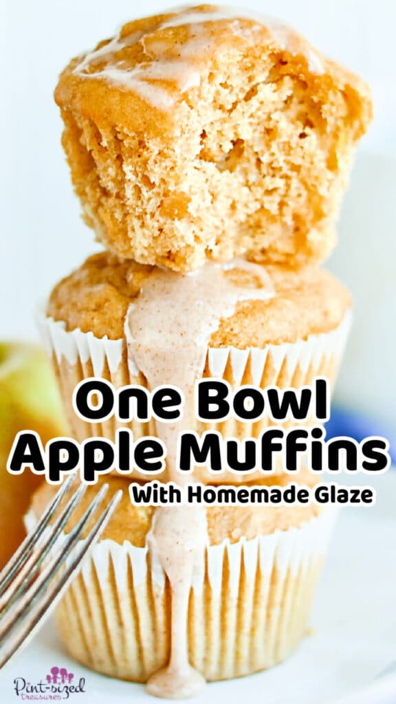 apple muffins with spiced glaze
