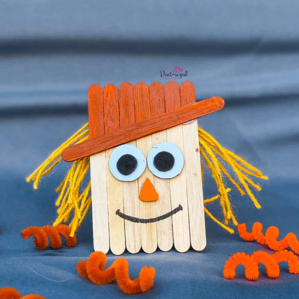 popsicle scarecrow craft