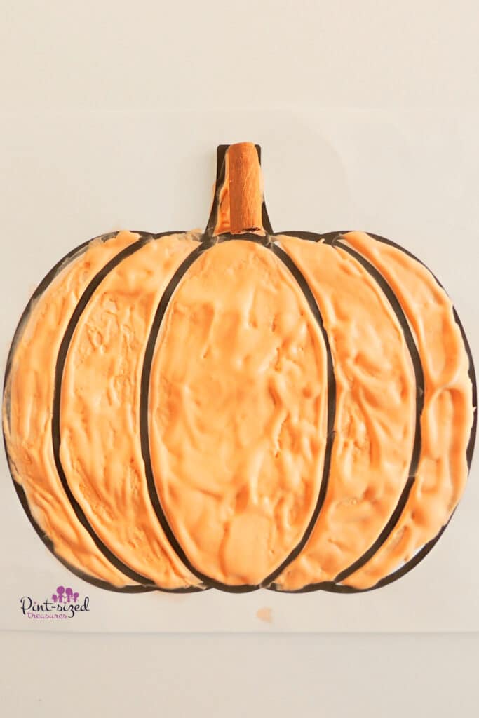 pumpkin puffy paint craft