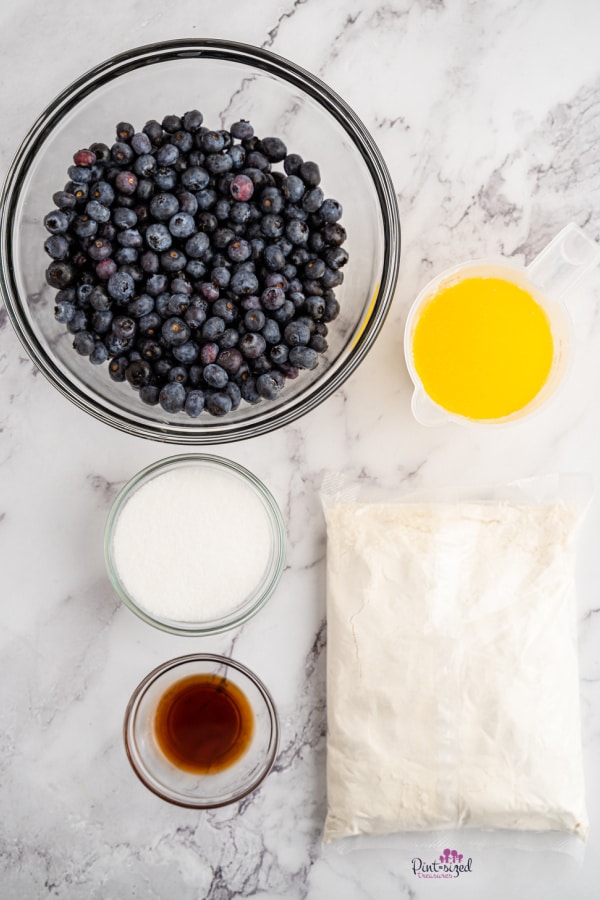 ingredients needed for blueberry dump cake