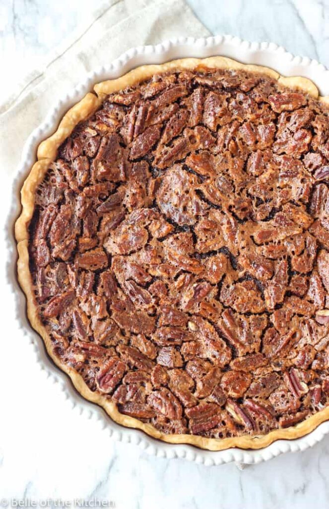 chocolate pecan pie featured in the best homemade pie recipes