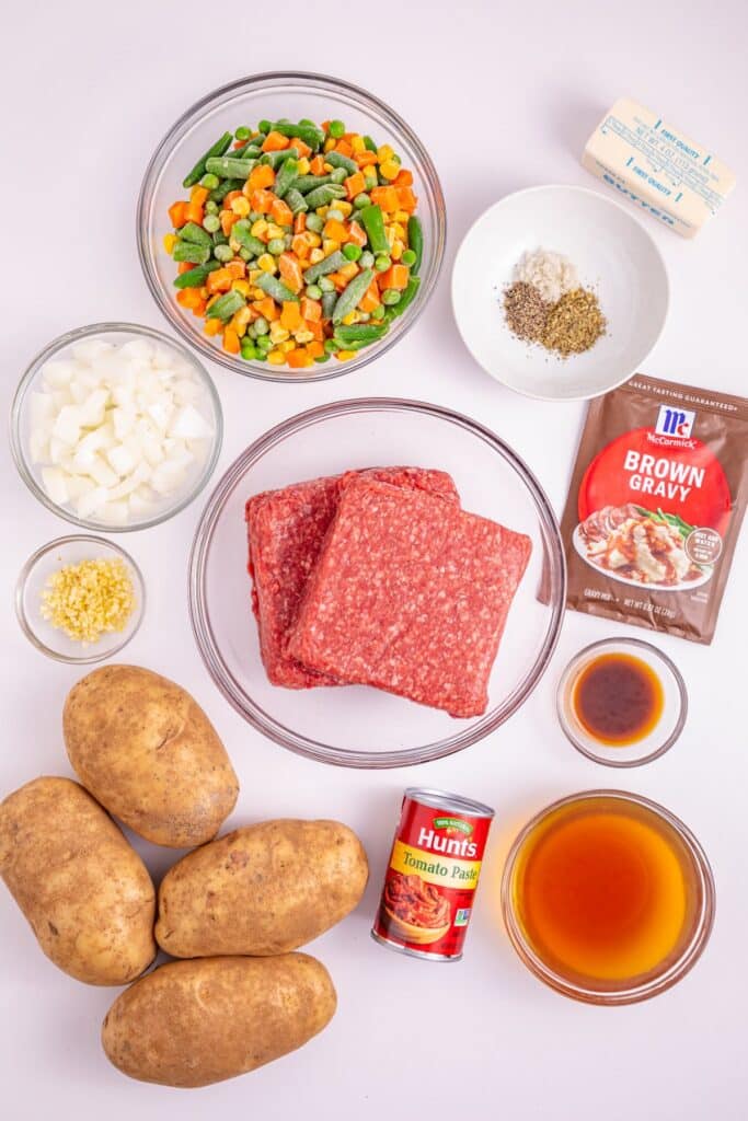 ingredients needed for slow cooker shepherd's pie recipe