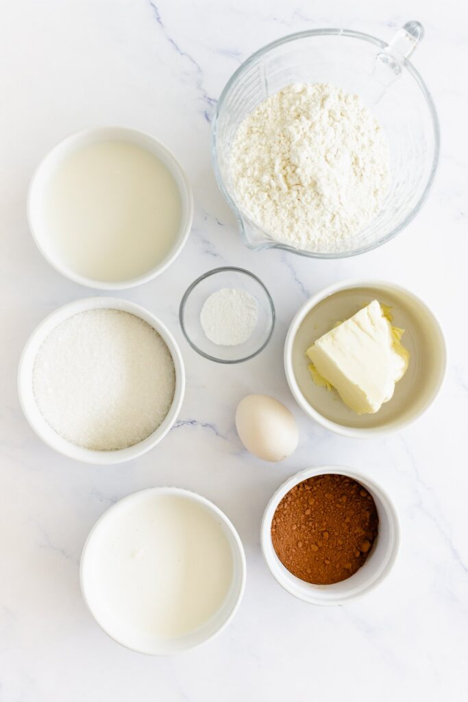 ingredients for gingerbread chocolate whoopie pies