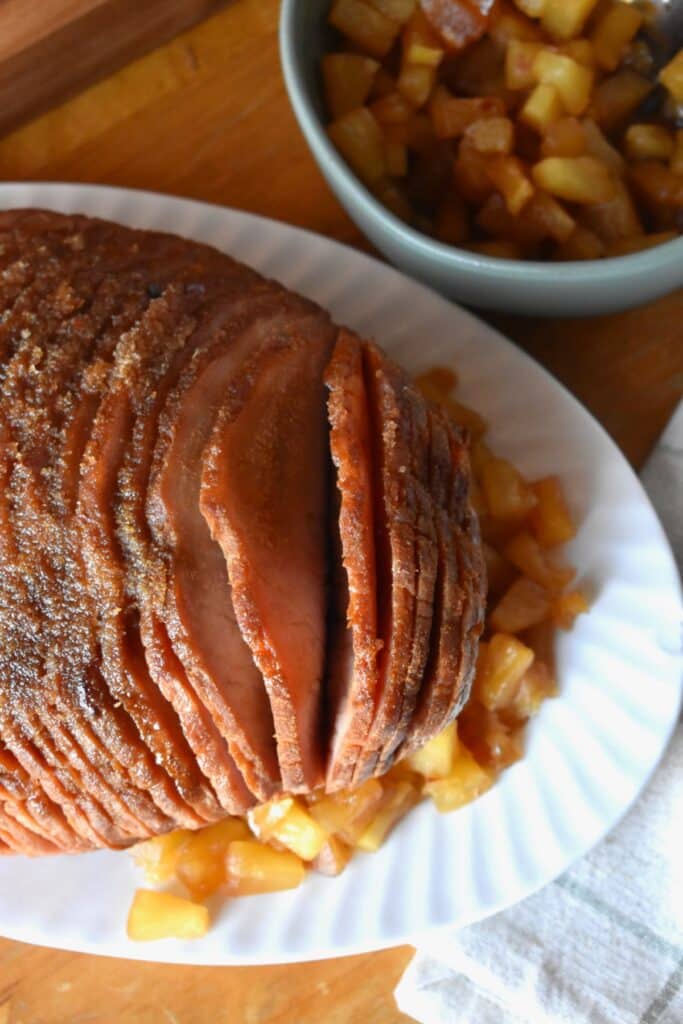 our favorite pineapple slow cooker ham recipe for the holidays