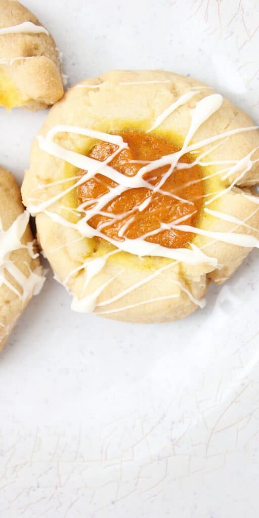 pumpkin spice cheesecake thumbrpint cookies
